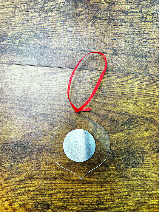 Clear Acrylic Christmas Ornament