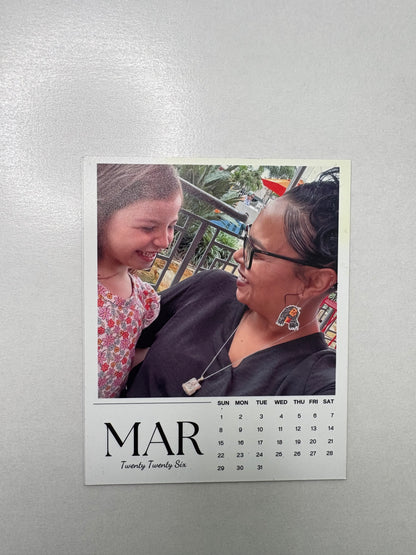12 Mini Monthly Photo Calendar Magnets