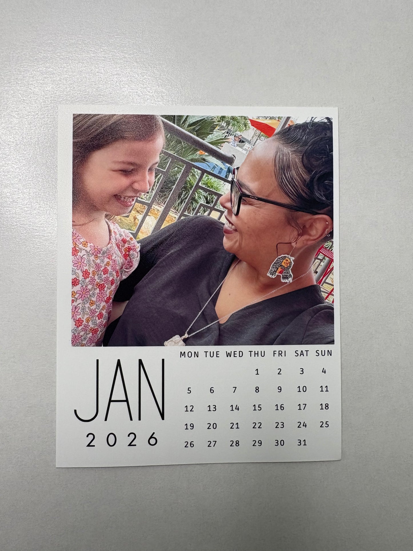 12 Mini Monthly Photo Calendar Magnets